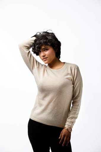 Ladies round neck sweater